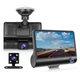 Автомобільний відеореєстратор DVR XH202/319 на три камери Чорний - зображення 1