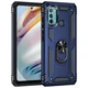 Чехол Shield для Motorola Moto G60 противоударный Бампер с подставкой Dark-Blue - изображение 5