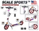 Самокат Scale Sports SS-10 біле двоколісне складане ручне гальмо - зображення 2
