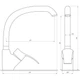 Смеситель для кухни Globus Lux GLQU-0203S-BIG-2-ARENA светло-серый - изображение 4