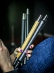 Мундштук для кальяна Dumok Carbon (нержавеющая сталь + карбон) черный 26см - изображение 7