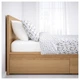Кровать с 4 отделениями для хранения MALM IKEA 990.226.68 дуб - изображение 4