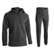 Термобілизна Костюм флісовий MiL-tec з блискавкою THERMOFLEECE UNDERWEAR WITH ZIPPER Чорний XXL - зображення 1