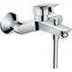 Cмеситель для ванны однорукояточный с коротким гусаком HANSGROHE LOGIS хром латунь 71400000 - изображение 1