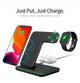 Беспроводная зарядка Qi Dock 3 в 1 Черный Wireless charger - изображение 2
