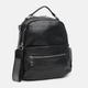 Рюкзак женский из натуральной кожи 9 л Laras K102108bl Черный (ROZ6400205652) - изображение 4