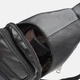 Сумка слинг через плечо мужская из натуральной кожи Laras K10086bl Черная (ROZ6400165725) - изображение 6
