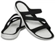 Женские шлепанцы Crocs Swiftwater Sandal 38 (EU 38-39) черный/белый 203998 - изображение 6
