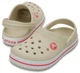 Детские сабо Crocs Kids' Crocband™ Clog 33 бежевый/белый 204537 - изображение 1