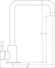 Cмеситель для кухни однорычажный GLOBUS LUX ALPEN SBT1-203L сатин нержавеющая сталь 000020055 - изображение 4