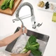 Кран на кухню одноручный с пружиной GROHE Eurocube хром латунь 31395000 - изображение 3