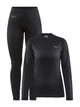 Жіночий комплект термобілизни CRAFT Core Dry Baselayer Set 1909706-999000 Black S - зображення 1