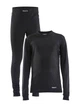 Дитячий комплект термобілизни CRAFT Core Dry Baselayer Set 1909713-999000 Black 134/140 - зображення 1