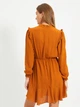 Платье короткое осеннее женское Trendyol TWOAW22EL0504 34 Camel (8683044233270) - изображение 2