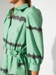 Платье-рубашка короткое летнее женское Trendyol TWOAW22EL1137 40 Green (8683044539693) - изображение 4
