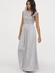 Платье длинное летнее женское H&M 0630339_сер 38 Серое (KAY2000000762777) - изображение 1