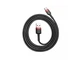Кабель Baseus Cafule USB 2.0 to USB-C 15W 3A 0.5m Black/Red (CATKLF-A91) - изображение 5