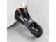 Кабель Baseus Cafule USB 2.0 to USB-C 15W 3A 0.5m Black/Red (CATKLF-A91) - изображение 6