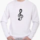 Свитшот мужской Скрипичный ключ (Treble clef) (8771-2086) Белый XXL - изображение 1