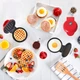 Стильная и портативная, электрическая мини - вафельница Waffle Maker с антипригарным покрытием, красная (SKU-5142) - изображение 7