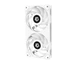 Вентилятор ID-Cooling Icefan 240 ARGB Snow, 245x125x27мм, 3-pin, 4-pin PWM, білий - зображення 5