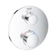 Кран скрытого монтажа терморегулирующий для ванны GROHE Grohtherm хром латунь 158мм 24076000 - изображение 4