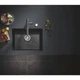 Мойка для кухни GROHE гранитная K700 610x460мм прямоугольная врезная с сифоном черная 31655AP0 - изображение 4