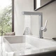 Cмеситель для раковины однорычажный HANSGROHE Finoris хром латунь с донным клапаном 76063000 - изображение 5