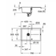 Мойка для кухни GROHE гранитная K400 780x500мм прямоугольная врезная с сифоном черная 31639AP0 - изображение 2
