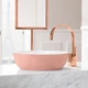 Умывальник накладной VILLEROY&BOCH ARTIS 430x430x125мм круглый розовый 417943BCT1 - изображение 4