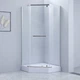 Кабіна для душу LIDZ п'ятикутна із піддоном Dozorca 90x90x205см прозорий вітраж 6мм профіль хром LDSC9090CRMLOWTR - зображення 7