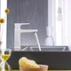 Cмеситель на раковину одновентильный HANSGROHE Metropol белый латунь с донным клапаном 32500700 - изображение 3