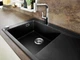 Мийка для кухні HANSGROHE гранітна S51 1050x415мм прямокутна врізна без сифону чорна 43330170 - зображення 3