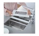 Мойка для кухни GROHE из нержавеющей стали Sink K700U 760x450мм прямоугольная интегрированная матовая 0.7мм на полторы чаши с сифоном 31575SD0 - изображение 3