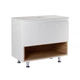Тумба підлогова Qtap Robin 800х616х437 White/Whitish oak зі стільницею QT1380TNН8001WWO - зображення 1