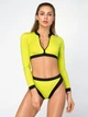 Купальник раздельный женский Designed for Fitness 110623401 L Лимонный с хаки (DF2000000020976) - изображение 1
