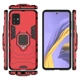 Чехол Ring case для Samsung Galaxy A51 (A515) бронированный бампер с кольцом красный - изображение 3