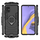Чохол Ring case для Samsung Galaxy A51 (A515) броньований бампер з кільцем чорний - зображення 3