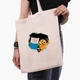 Эко сумка шоппер Время Приключений Финн и Джейк пес (Adventure Time Finn & Jake the dog) (9227-1581) 41x35 см Бежевый - изображение 3