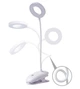 Настольная LED лампа 4200К на прищепке кольцевая с аккумулятором 2000 mAh Clip Lamp белая (CL-18544) - изображение 5