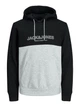 Толстовка Jack & Jones JJEURBAN BLOCKING SWEAT HOOD NOOS XL Черный 12190441-Black - изображение 1