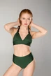 Купальник раздельный (Плавки и Топ) Designed for Fitness Moto Girl Midnight Green S - изображение 1