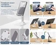 Подставка для телефона USLION UC6951SL White складной настольный держатель смартфона планшета - изображение 6
