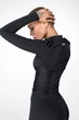 Спортивная женская кофта рашгард Designed for Fitness Vogue Black XS/S - изображение 3