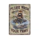 Дерев'яний постер Wood Posters "Please wash your paws" (A4 формат, фанера) (pvh0032) - зображення 1