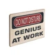 Дерев'яний постер Wood Posters "Do not disturb. Genius at work" (A2 формат, фанера) (pvh2117) - зображення 2