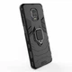 Чехол с подставкой Deexe Hybrid Case для Xiaomi Redmi Note 9 Pro / Note 9S / Note 9 Pro Max - Black - изображение 4
