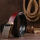 Оригинальный мужской ремень с автоматической латунной пряжкой Vintage 20214 Коричневый - изображение 10