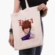 Еко сумка шопер Death Note Kira (9227-2823) 41x35 см Бежевий - зображення 3