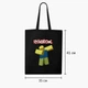 Эко сумка шоппер на молнии Роблокс (Roblox) (9227-1707) 41x35 см Черный - изображение 7